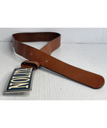 Nolita Brown leather belt made in Italy Womens Size EU 40 Sparkle Blue B... - $9.85