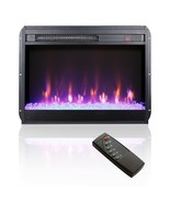 23 Inch Ultra-Thin Electric Fireplace Insert, Realistic Flame, Remote - $2,815.92 MXN