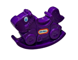 Little Tikes Purple Rocking Horse Burger King 2011 Kids Fast Food Toy 4 Inch - £3.03 GBP