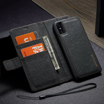 K11) Leather wallet FLIP MAGNETIC BACK cover Case for for Apple iPhone models - £48.14 GBP