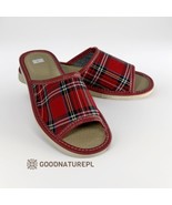 Women&#39;s leather  slippers OS18\High-quality Handmade Home Shoes\Comforta... - $28.00