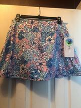 NWT GOTTEX PINK BLUE FLORAL Golf Tennis Pickleball Knit CHLOE Skort M L & XL image 2
