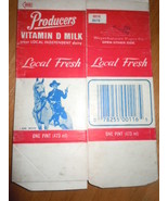 Vintage Producers Vitamin D Milk One Pint Paper Carton Hoppy&#39;s Favorite - €5,20 EUR