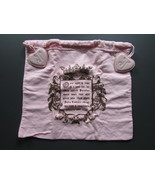 Juicy Couture Dust Storage Bag Fairytale Cotton Pink 12 in x 11 in New V... - $40.43 CAD