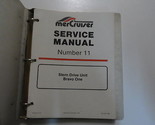1987 Mercruiser #11 Bravo Poppa Drives Servizio Negozio Manuale Binder 9... - $13.87