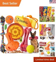 Heavy Duty Aggressive Chewer Dog Toys Pack: 12 Toys for All Breeds &amp; Sizes - $44.50