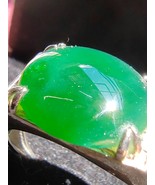 Icy Ice Dark Green 100% Natural Burma Jadeite Jade Ring # Type A Jadeite # - $35,227.95 MXN