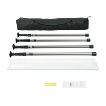 VEVOR Dust Barrier Poles 12 Ft with 4 Telescoping Poles Dust Barrier System - $2,728.32 MXN