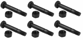 Set of 6 Shear Pins &amp; Nuts for Ariens: 52100100. OD: 5/16&quot;, 2&quot; Length - £7.39 GBP