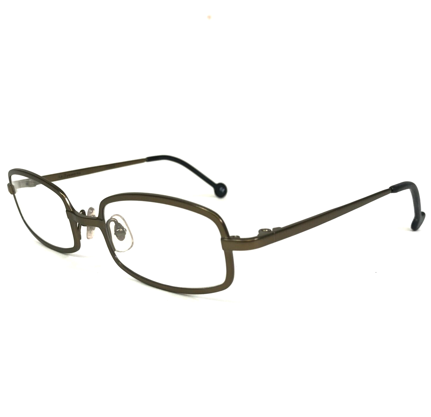 Primary image for Vintage la Eyeworks Eyeglasses Frames TUNEUP 573 Brown Rectangular 50-20-125