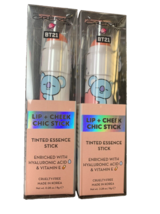 2PC The Creme Shop BT21 Lip + Cheek Chic Stick Tinted Essence - Rose & Doze 8g - $318.09 MXN
