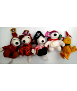 Whitman&#39;s Plush Snoopy 5 PC 6 IN, Reindeer, Tigar, Pirate, Valentine &amp; W... - $61.05 CAD