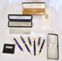 Vintage Lot Of 3 Boxed Fountain Pen, Ball Pens + Pencils Sets - Boxed w/ Manuals - £46.43 GBP