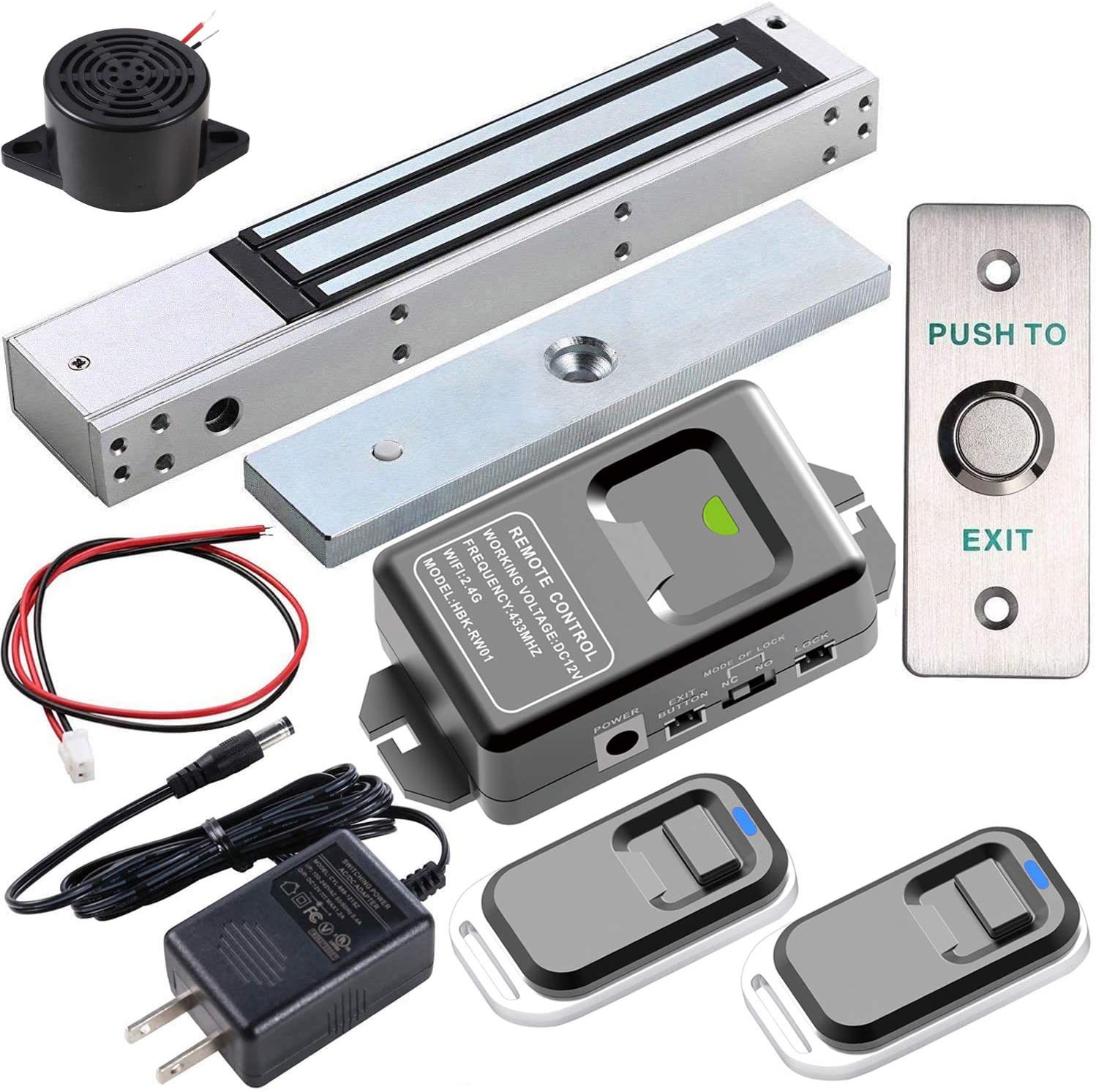 UHPPOTE 2.4GHz WiFi Outswinging Indoor 600lb Electic Magnetic Door Lock ... - $159.99