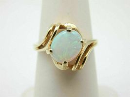 14K Yellow Gold Over 2.00CT Oval Cut Fire Opal Wedding Engagement Pretty Ring - $92.74
