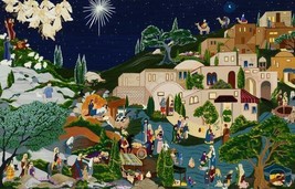 Deneille Spohn Moes &quot;O&#39; Little Town Of Bethlehem&quot; Lithograph on Paper, COA - £233.45 GBP