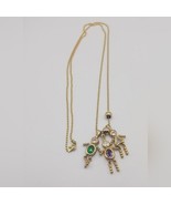 Vintage 2 Boys &amp; 1 Girl Mother&#39;s Charm Necklace Sterling Silver  Chain - $100.00
