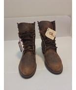 Justin NWT 545 Boots Mens Size 9-1/2 D Kiltie Brown Leather Roper Wester... - $105.26 CAD