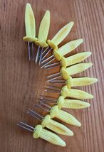 LOT OF 12 VINTAGE EAR OF CORN PICKS OR HOLDERS - $13.77