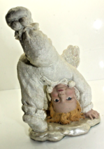 Vintage Snow Angel Collectables For Me Hand Stand Baby Glitter Wing Resin Cherub - £8.11 GBP