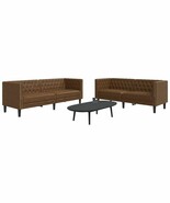 vidaXL Chesterfield Sofa Set Brown - $1,394.41 CAD