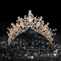 Bridal Wedding Rhinestone Crystal Tiara Hair Band Princess Prom Crown Headband - £22.56 GBP