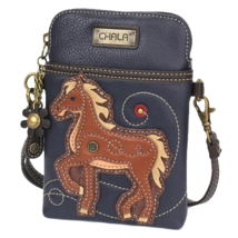 Horse Western Cell Phone Crossbody Purse Navy Chala - £30.97 GBP