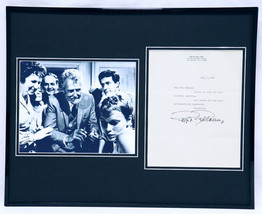 Ralph Bellamy Signed Framed 1980 Letter &amp; Photo Display 16x20 Rosemary&#39;s... - £85.68 GBP