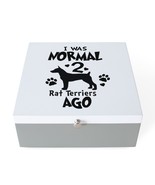 I WAS NORMAL 2 RAT TERRIERS AGO Jewelry Box - €65,76 EUR