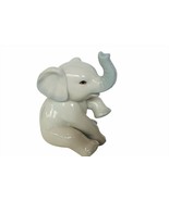 Elephant Figurine Sculpture Anthropomorphic Porcelain PG trunk up baby d... - £23.22 GBP