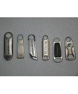 Lot of (6) Assorted Luggage Replacement Zipper Pulls - $10.00