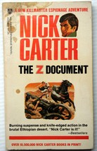 Nick Carter THE Z DOCUMENT (Killmaster #99) out-bonds James Bond Mid East Crisis - £5.50 GBP