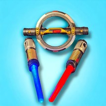 Double Lightsaber Star Wars Bladebuilders Battle Spin Hasbro 2015 Lightd... - $339.81 MXN