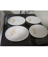 Vintage Fire-King Golden Wheat Milk Glass 12” PlatterLot Of 4 - $14.84