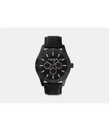 Coach Men&#39;s Boxed Casey Watch 42mm Black Leather Pre-owned - $136.77 CAD