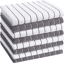 Microfiber Kitchen Towels, Stripe Designed, Super Soft and Absorbent Dish Towels - £16.77 GBP
