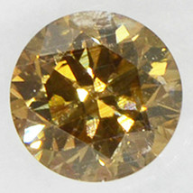 Loose Round Shape Diamond Fancy Brown Color 0.50 Carat I1 Clarity IGI Certified - £411.98 GBP