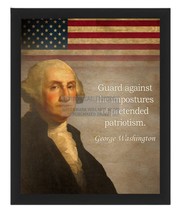 President George Washington &quot;Guard Against Impostures&quot; Quote 8X10 Framed Photo - $24.99