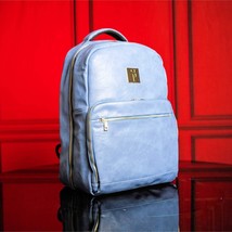 Baby Blue Tumbled Leather Commuter Bag (100 Made) - $117.57