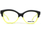 Alexander McQueen Eyeglasses Frames MQ 0026O 004 Neon Yellow Gray 53-16-140 - $60.66