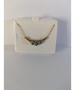 Unique Diamond Necklace 10k Yellow Gold - $540.24 CAD