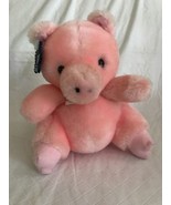Vintage 1988 Plush Pink Pig Baby Rattle Applause w/Tag 6.5” Tall - £8.82 GBP