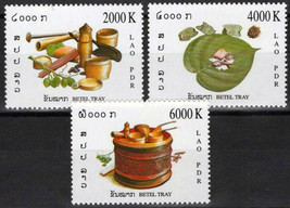 ZAYIX Laos 1641-1643 MNH Food Wood Handicrafts Containers 100123S29 - £3.14 GBP