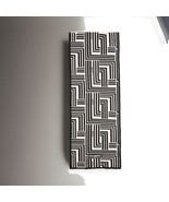 Karl Lagerfeld Art Deco Scarf, Size 72&quot; x 14&quot; - Black/White - $55.17
