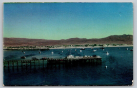Vintage Commercial Pier Muelle Ensenada Mexico Postcard seascape - £3.97 GBP