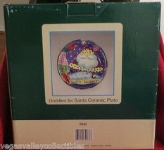 Goodies For Santa Ceramic Plate - American Greetings The Finishing Touch - $12.61