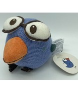 Rare Starbucks 2007 Collectors Blue Bird Big Eyes Reading Glasses 7&quot; Plu... - £12.37 GBP