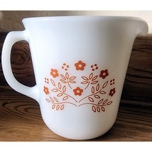 Vintage Pyrex Creamer Summer Impressions Brown Floral Flowers Milk Glass... - $7.17