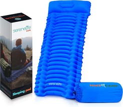 Backpacking Air Mattress Sleeping Pad - Self Inflating Waterproof Lightw... - $35.99