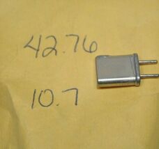 Vintage Scanner Radio Crystal - 42.76 MHz / 10.7 iF / HC-25/U - $9.89